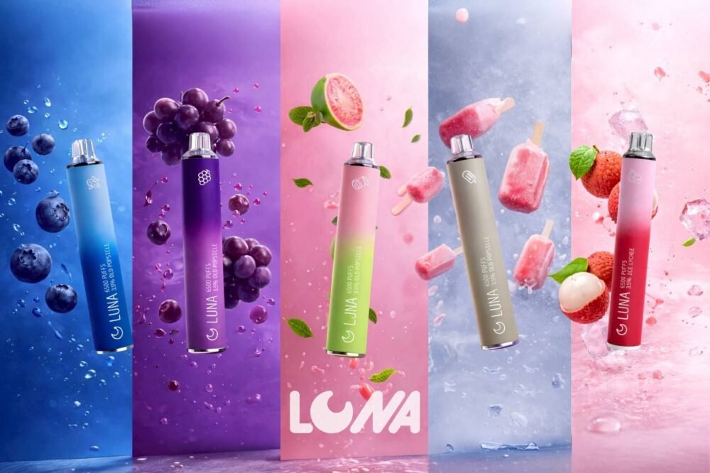 LUNA 一次性 6500口 【LUNA 一次性6500口】13ml大容量|Type-C充電|10款人氣口味